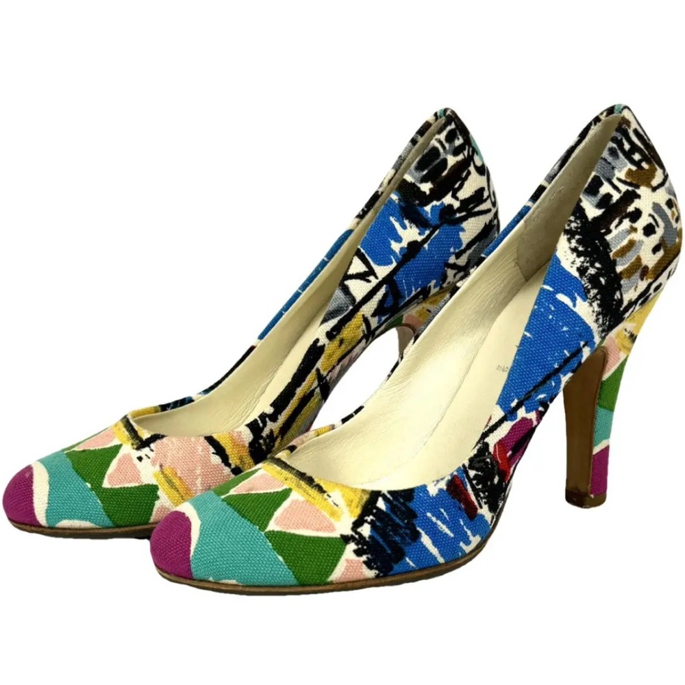 Colorful and beautiful textured Prada heels